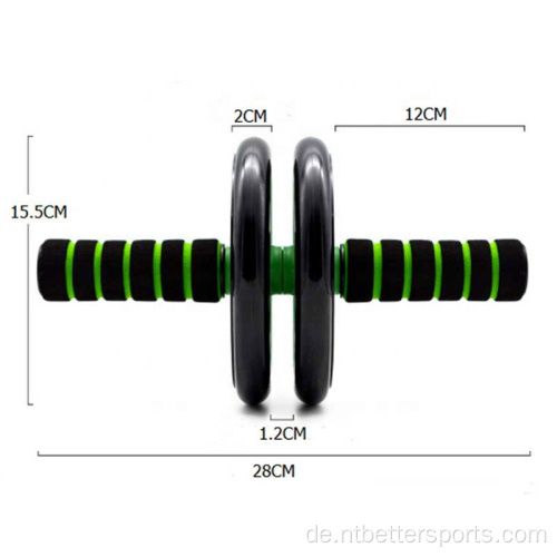 PVC -Bauchübungsmuskel -Abs -Doppelräder Roller